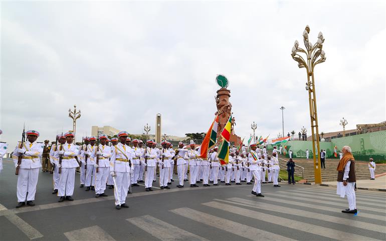 17 दिसंबर 2025 को इथियोपिया के अडवा मेमोरियल और म्यूज़ियम में प्रधानमंत्री श्री नरेन्द्र मोदी।:Prime Minister