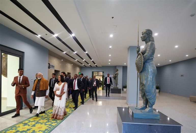 17 दिसंबर 2025 को इथियोपिया के अडवा मेमोरियल और म्यूज़ियम में प्रधानमंत्री श्री नरेन्द्र मोदी।:Prime Minister