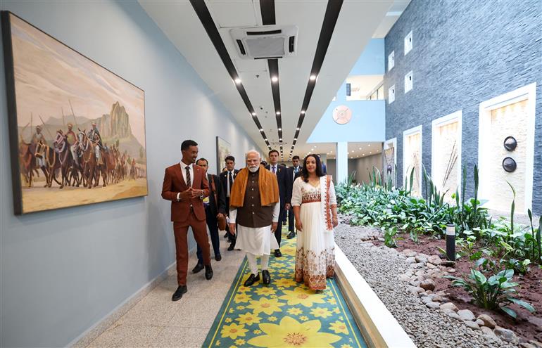 17 दिसंबर 2025 को इथियोपिया के अडवा मेमोरियल और म्यूज़ियम में प्रधानमंत्री श्री नरेन्द्र मोदी।:Prime Minister