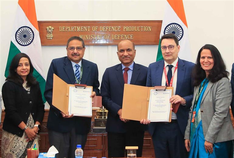 The agreement was signed by CMD, IOL Shri Tushar Tripathi and Head of the Defence Global Business Unit for Safran Electronics & Defense Mr Alexandre Ziegler in the presence of Secretary (Defence Production) Shri Sanjeev Kumar, in New Delhi on December 22, 2025.