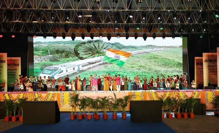 प्रधानमंत्री श्री नरेन्द्र मोदी 26 दिसंबर, 2025 को नई दिल्ली में वीर बाल दिवस कार्यक्रम में भाग लेते हुए।