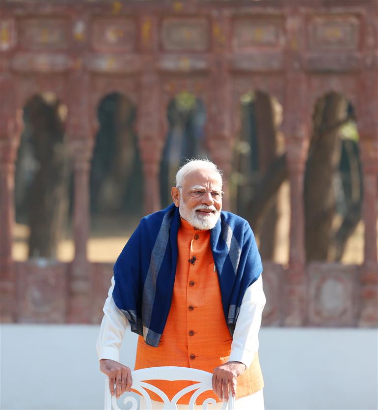 PM participates in 8th edition of Pariksha Pe Charcha (PPC), in New Delhi on February 10, 2025.