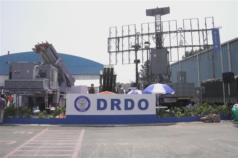 DRDO showcases indigenously developed state-of-the-art technologies and systems, working models and innovations at Aero India 2025, in Bengaluru, Karnataka on February 11, 2025.