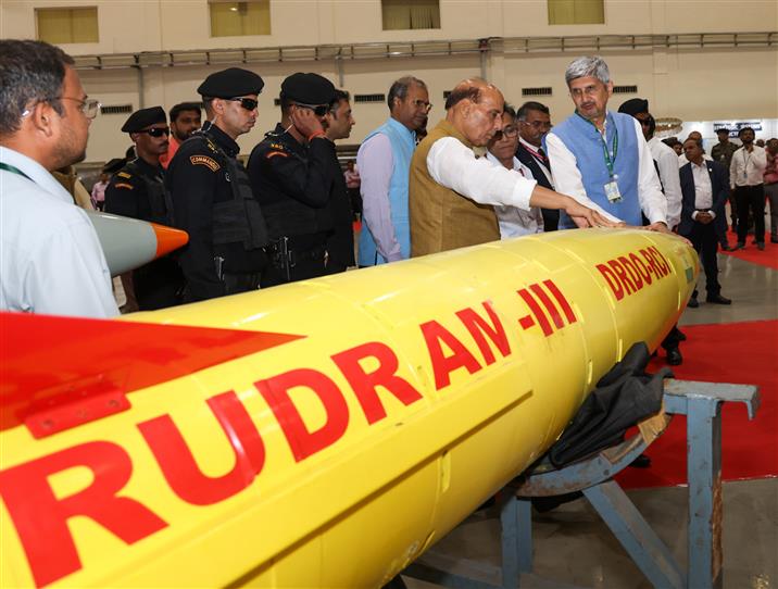 The Union Minister for Defence, Shri Rajnath Singh graces National Science Day celebrations, in Hyderabad on February 28, 2025.