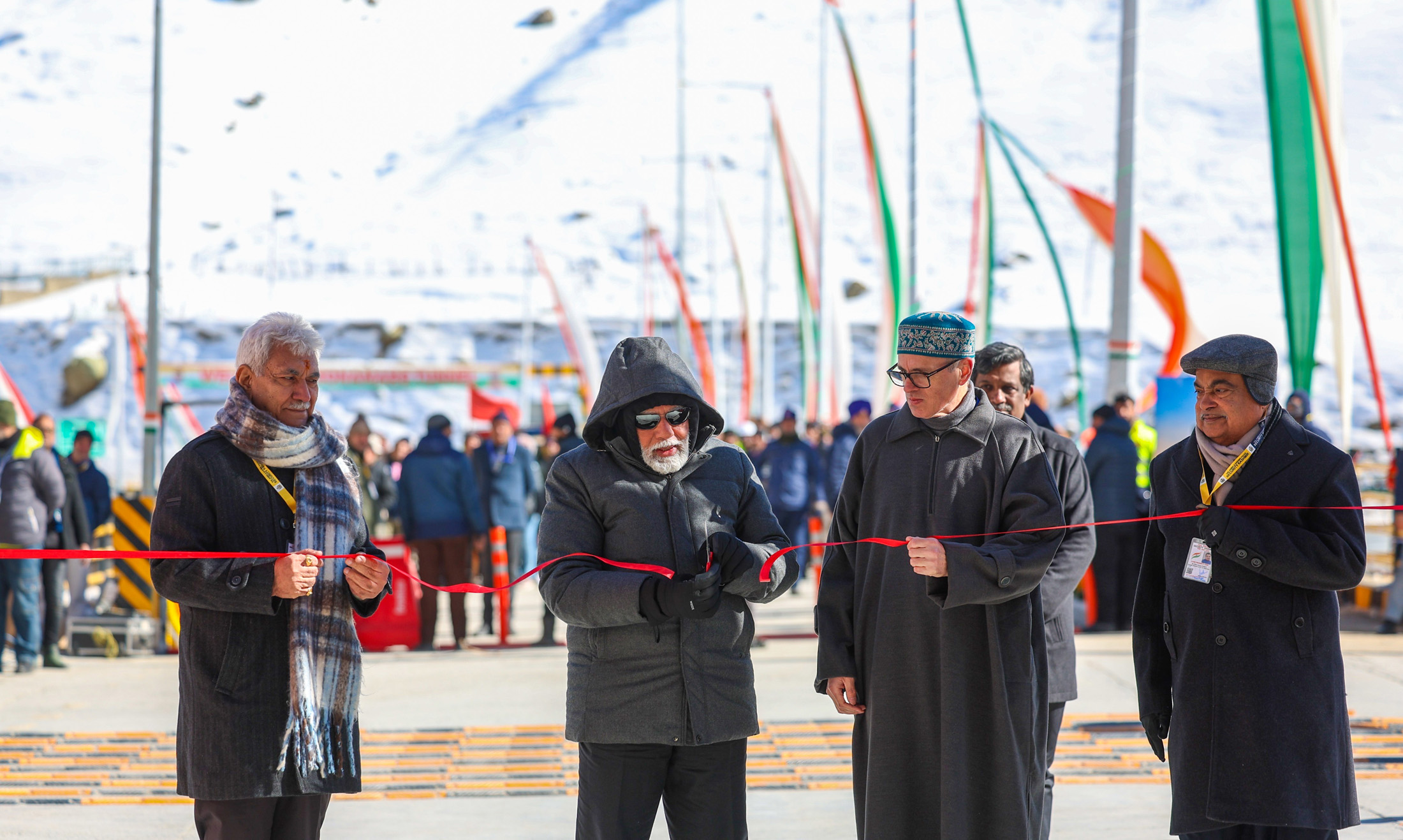 PM inaugurates Sonamarg Tunnel project at Sonamarg, in Jammu and Kashmir on January 13, 2025.