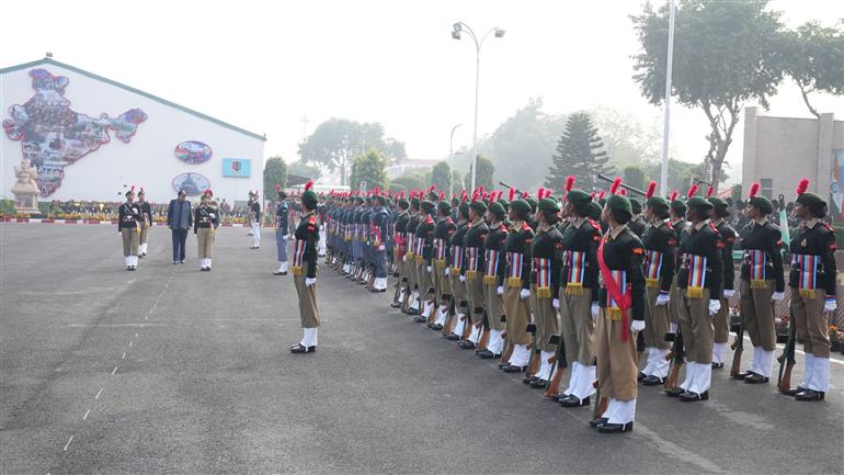 The Vice President of India, Shri Jagdeep Dhankhar inspecting the Guard of Honour at the inauguration of the NCC Republic Day Camp-2025 at Delhi Cantonment, in New Delhi on January 05, 2025.