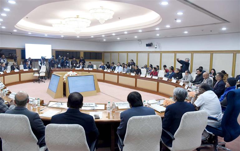 The Union Minister of Heavy Industries and Steel, Shri H. D. Kumaraswamy addressing at the launch of Production Linked Incentive Scheme 1.1, in New Delhi on January 06, 2025.