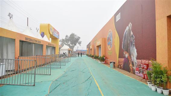 Glimpses of preparations for Maha Kumbh 2025 in full swing at Media Centre in Prayagraj, Uttar Pradesh on January 07, 2025. :Ministry of Culture