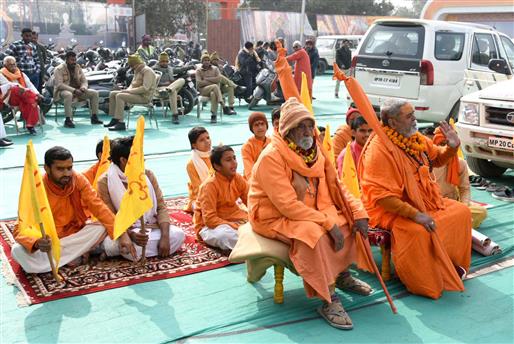 Glimpses of the Prayagraj Mela Authority at Tyagraj Circle Road, Prayagraj, in Uttar Pradesh on January 08, 2025.:Ministry of Culture