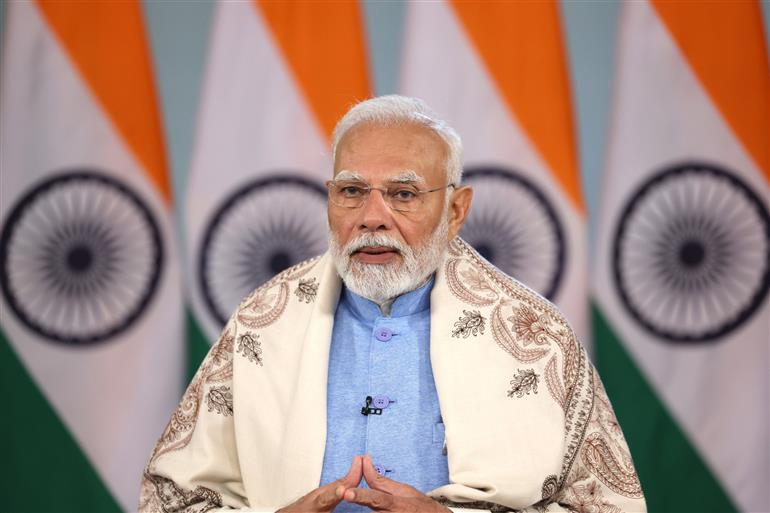PM addresses at the launch of Genome India Project via video message on January 09, 2025.