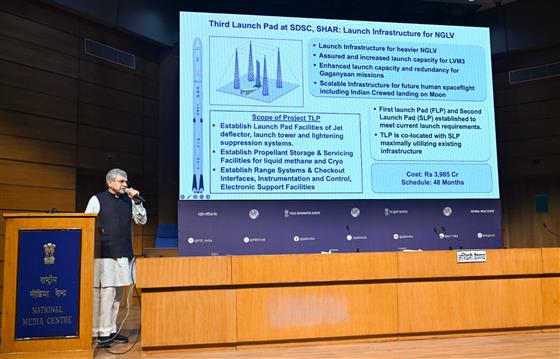 The Union Minister of Railways, Information and Broadcasting and Electronics and Information Technology, Shri Ashwini Vaishnaw briefing the media on Cabinet decisions at National Media Centre, in New Delhi on January 16, 2025.:Ministry of Information & Broadcasting