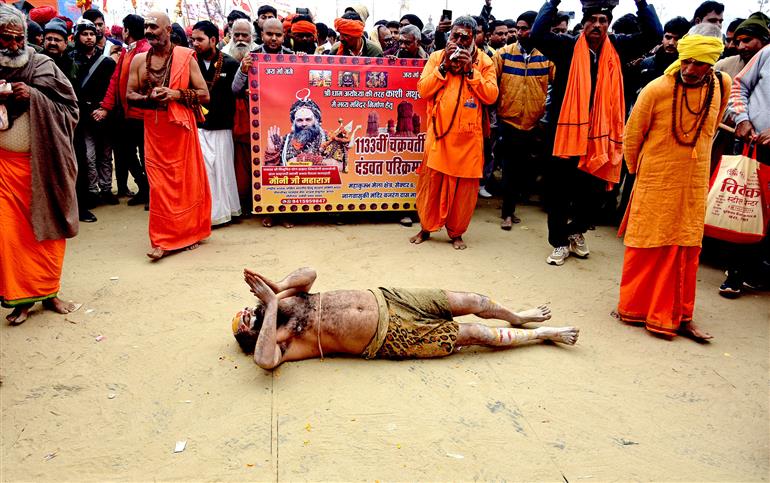 Devotion and Cultural heritage: Glimpses from Shobha Yatra in Prayagraj during the Maha-Kumbh Mela 2025 on January 17, 2025.:Ministry of Culture