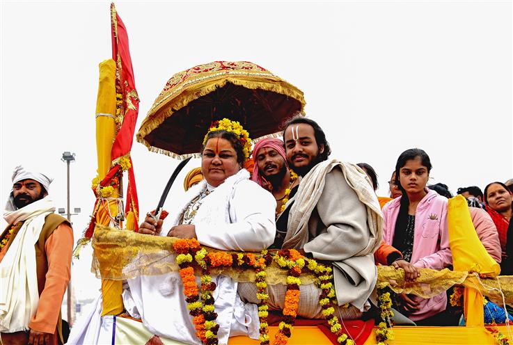 Devotion and Cultural heritage: Glimpses from Shobha Yatra in Prayagraj during the Maha-Kumbh Mela 2025 on January 17, 2025.:Ministry of Culture