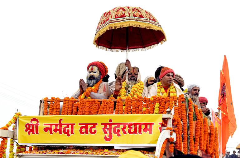 Devotion and Cultural heritage: Glimpses from Shobha Yatra in Prayagraj during the Maha-Kumbh Mela 2025 on January 17, 2025.:Ministry of Culture