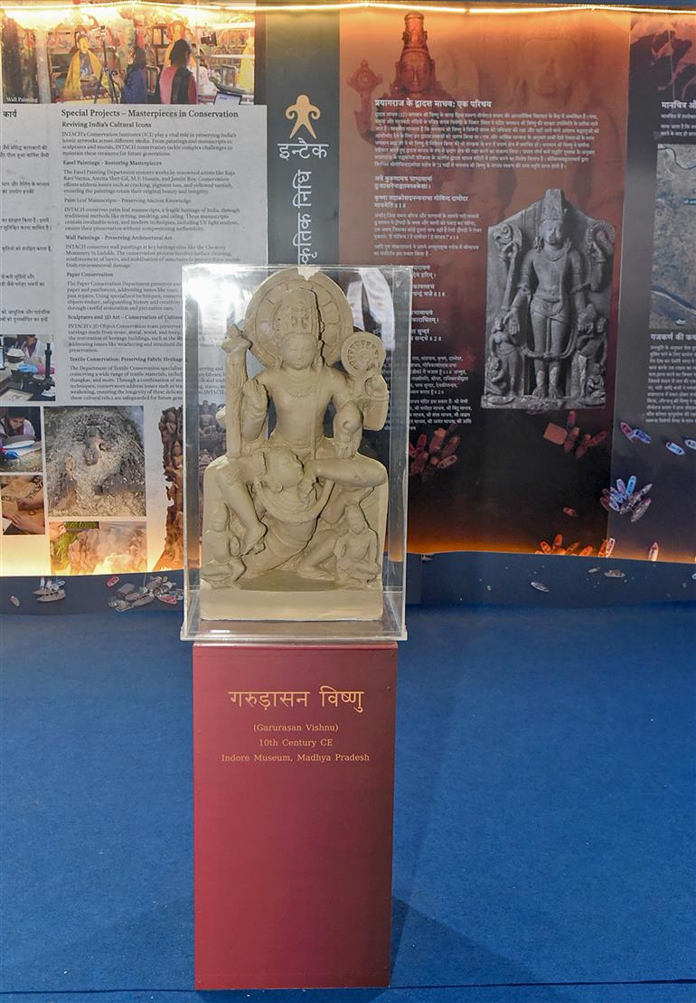 Glimpses of Namami Gange exhibition at the Maha-Kumbh Mela 2025 at Prayagraj, in Uttar Pradesh on January 17, 2025.:Ministry of Culture