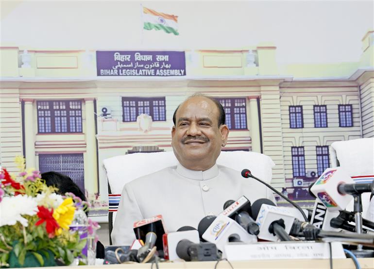 The Lok Sabha Speaker, Shri Om Birla at the 85th All India Presiding Officers’ Conference (AIPOC) at Bihar Legislative Assembly, in Patna on January 21, 2025.