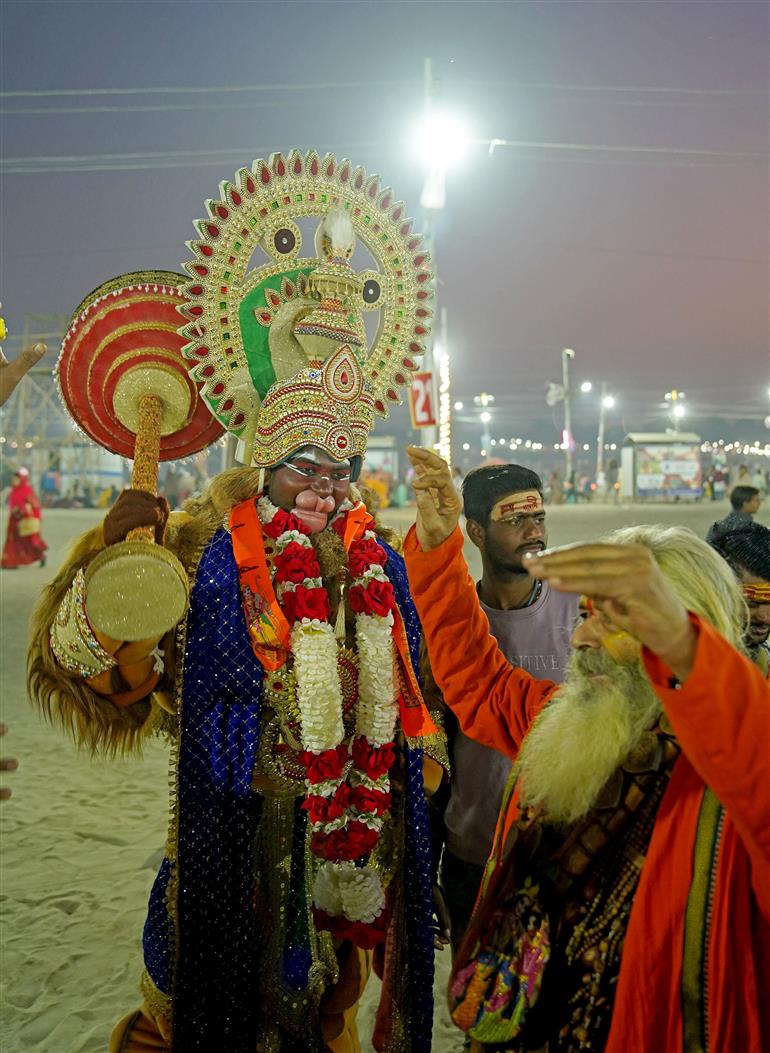 Sangam Snan and other activities at the Maha-Kumbh Mela 2025 at Prayagraj, in Uttar Pradesh on January 21, 2025.

