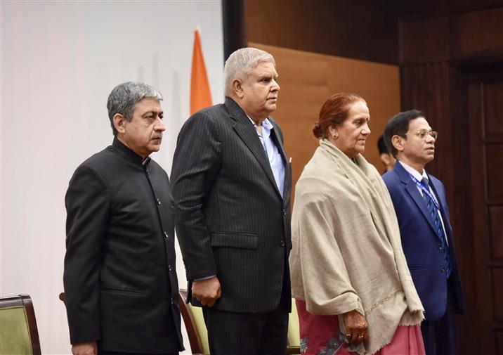 The Vice President and Chairman, Rajya Sabha, Shri Jagdeep Dhankhar gracing the inaugural programme for the fifth batch of participants of the Rajya Sabha Internship Programme at the Vice President’s Enclave, in New Delhi on January 27, 2025.