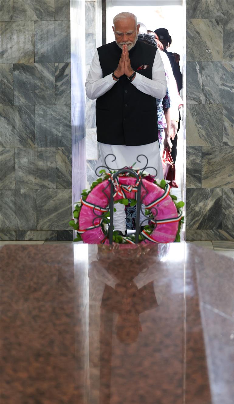 PM visits Nkrumah’s Memorial, in Ghana on July 03, 2025.:Prime Minister's Office PM visits Nkrumah’s Memorial, in Ghana on July 03, 2025.:Prime Minister