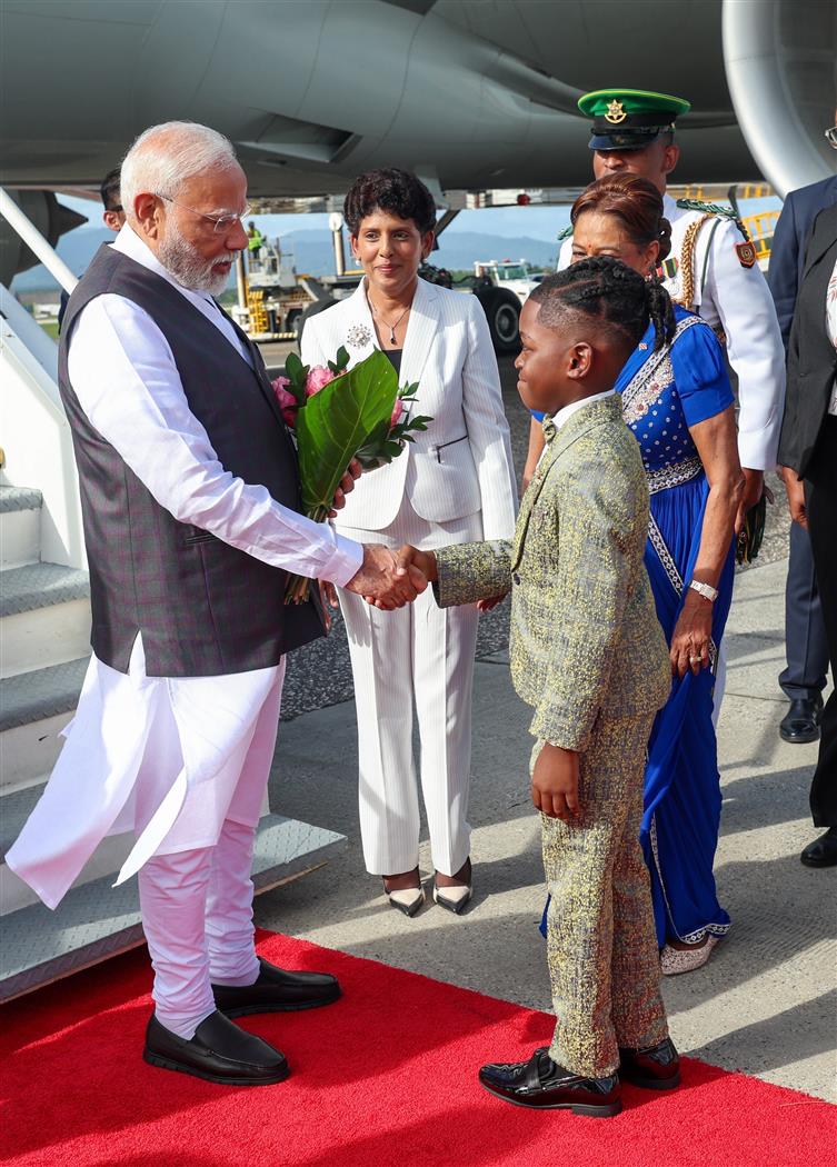 PM arrives at Port of Spain, in Republic of Trinidad and Tobago on July 03, 2025.:Prime Minister's Office PM arrives at Port of Spain, in Republic of Trinidad and Tobago on July 03, 2025.:Prime Minister