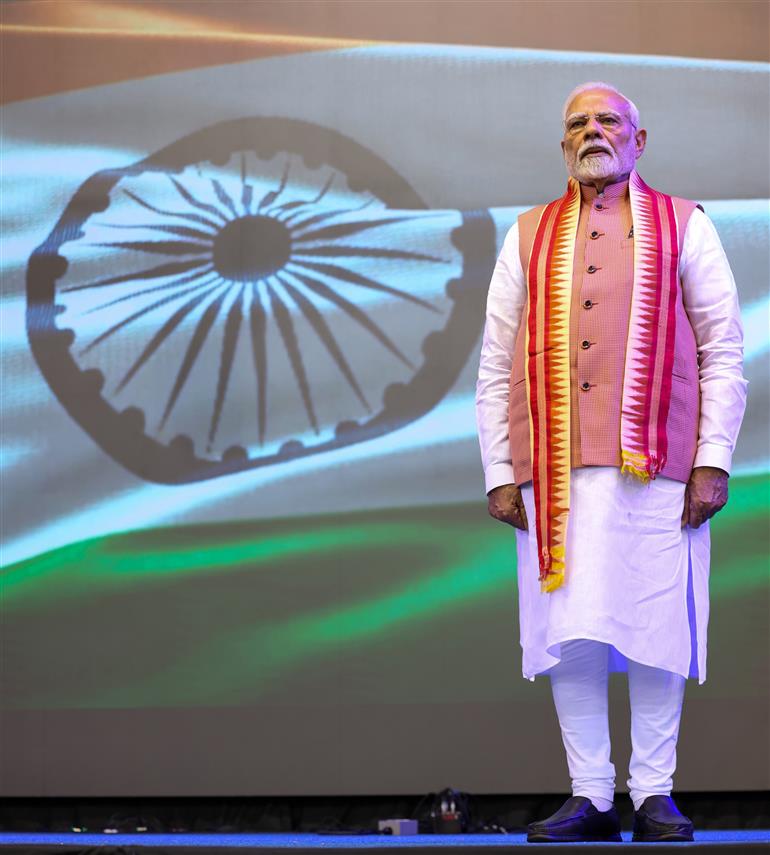 PM attends the Indian community programme at Port of Spain, in Republic of Trinidad and Tobago on July 03, 2025.:Prime Minister's Office PM attends the Indian community programme at Port of Spain, in Republic of Trinidad and Tobago on July 03, 2025.:Prime Minister