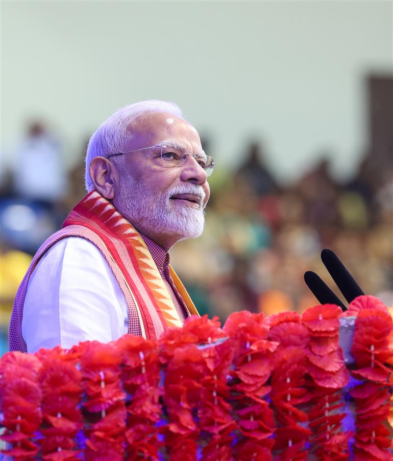 PM addresses the Indian community programme at Port of Spain, in Republic of Trinidad and Tobago on July 03, 2025.:Prime Minister's Office PM addresses the Indian community programme at Port of Spain, in Republic of Trinidad and Tobago on July 03, 2025.:Prime Minister