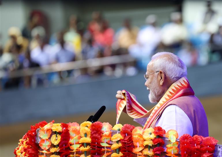 PM addresses the Indian community programme at Port of Spain, in Republic of Trinidad and Tobago on July 03, 2025.:Prime Minister's Office PM addresses the Indian community programme at Port of Spain, in Republic of Trinidad and Tobago on July 03, 2025.:Prime Minister