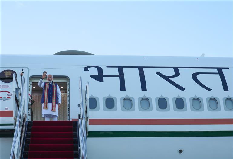 PM embarks for Windhoek (Namibia) after completing his visit to Brazil on July 08, 2025.:Prime Minister's Office PM embarks for Windhoek (Namibia) after completing his visit to Brazil on July 08, 2025.:Prime Minister