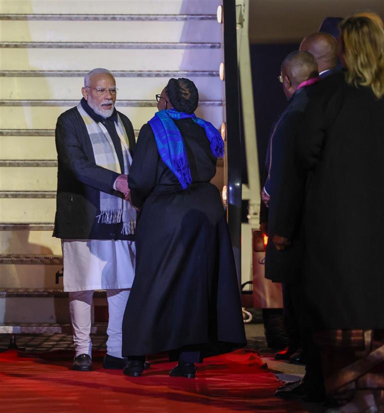 PM arrives in Windhoek, Namibia on July 09, 2025.