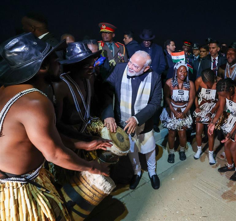 PM arrives in Windhoek, Namibia on July 09, 2025.