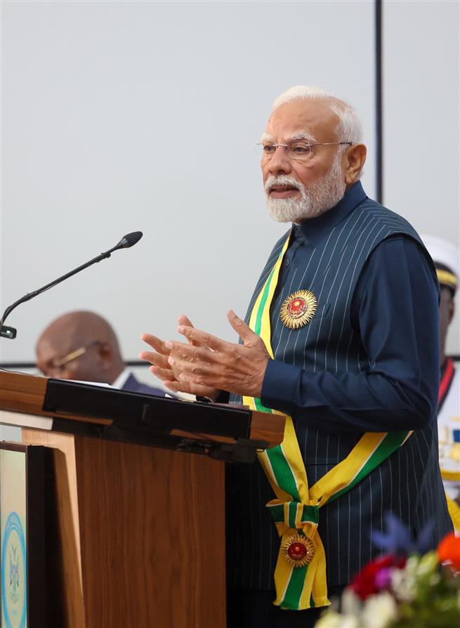 PM remarks on conferred the Namibia’s highest honour – ‘Order of the Most Ancient Welwitschia Mirabilis’ at Windhoek, in Namibia on July 09, 2025.:Prime Minister's Office PM remarks on conferred the Namibia’s highest honour – ‘Order of the Most Ancient Welwitschia Mirabilis’ at Windhoek, in Namibia on July 09, 2025.:Prime Minister