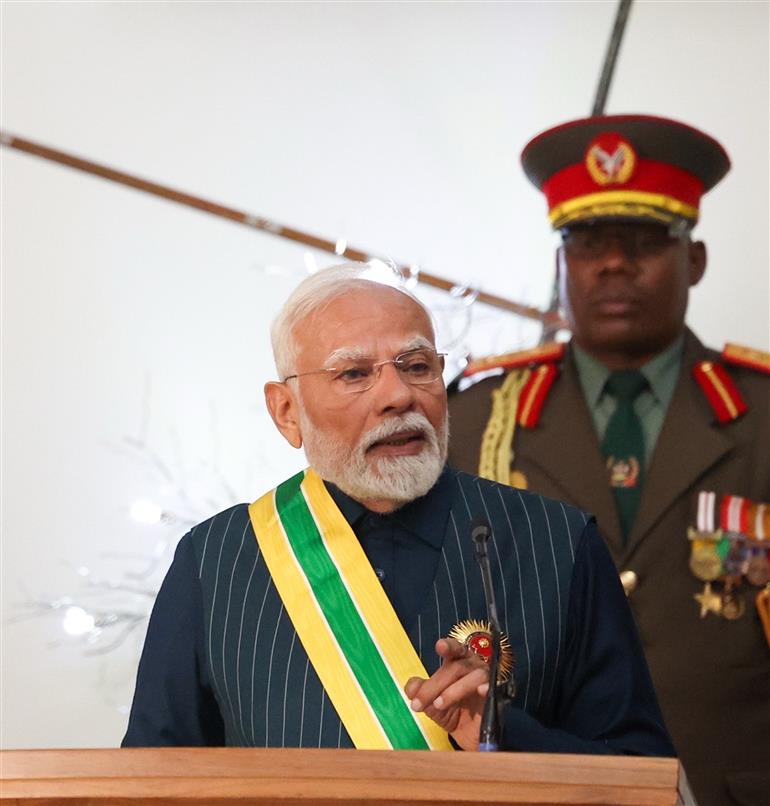 PM remarks on conferred the Namibia’s highest honour – ‘Order of the Most Ancient Welwitschia Mirabilis’ at Windhoek, in Namibia on July 09, 2025.:Prime Minister's Office PM remarks on conferred the Namibia’s highest honour – ‘Order of the Most Ancient Welwitschia Mirabilis’ at Windhoek, in Namibia on July 09, 2025.:Prime Minister