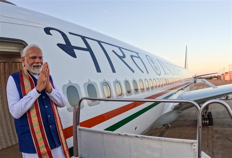 PM embarks for Windhoek (Namibia) after completing his visit to Brazil on July 08, 2025.:Prime Minister's Office PM embarks for Windhoek (Namibia) after completing his visit to Brazil on July 08, 2025.:Prime Minister