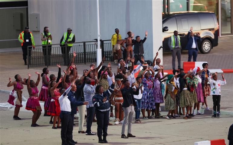PM emplanes from Namibia to Delhi after completing his successful and productive five-nation visit on July 09, 2025.