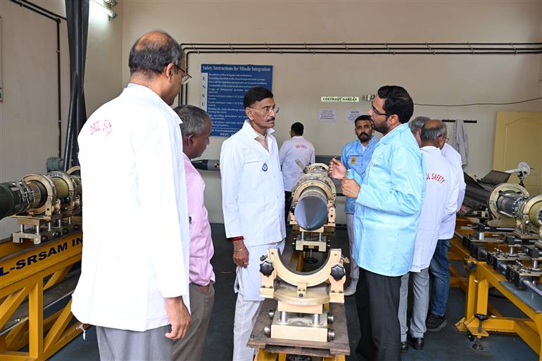 The Minister of State for Defence, Shri Sanjay Seth visited the DRDO’s Dr APJ Abdul Kalam Missile Complex at Hyderabad, in Telangana on July 17, 2025.