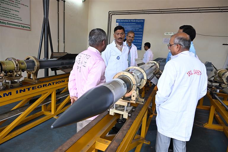 The Minister of State for Defence, Shri Sanjay Seth visited the DRDO’s Dr APJ Abdul Kalam Missile Complex at Hyderabad, in Telangana on July 17, 2025.