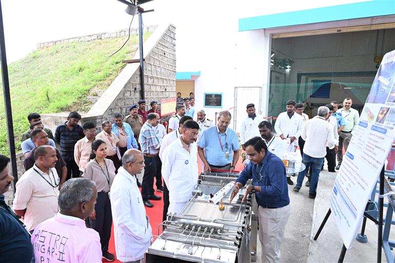 The Minister of State for Defence, Shri Sanjay Seth visited the DRDO’s Dr APJ Abdul Kalam Missile Complex at Hyderabad, in Telangana on July 17, 2025.