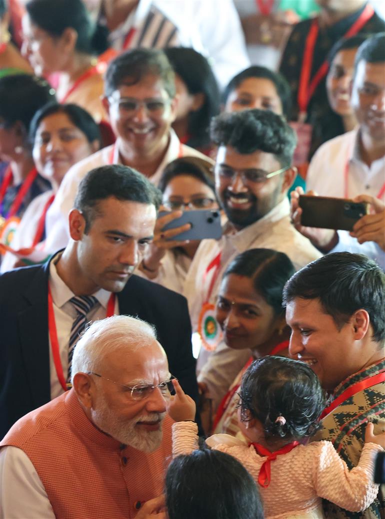 PM being welcomed by Indian Diaspora at Kurumba Resort, in Maldives on July 25, 2025.