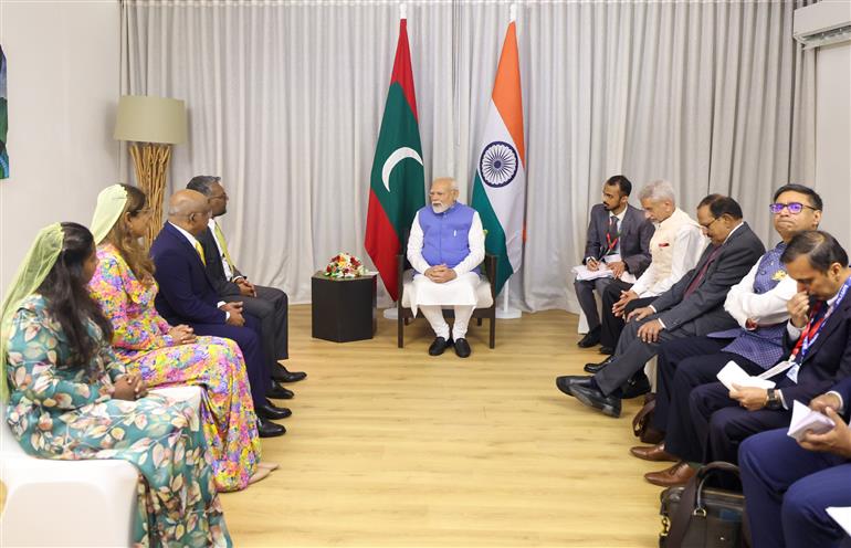 PM meeting with members of different political parties of the Maldives at Male, in Maldives on July 26, 2025.:Prime Minister's Office PM meeting with members of different political parties of the Maldives at Male, in Maldives on July 26, 2025.:Prime Minister