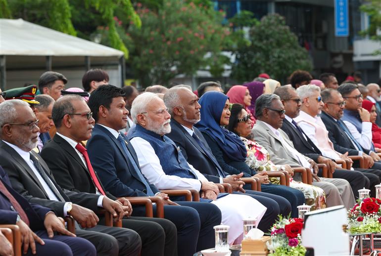 PM participates in the 60th Independence Day celebrations of Maldives as the Guest of Honour at Male, in Maldives on July 26, 2025.:Prime Minister's Office PM participates in the 60th Independence Day celebrations of Maldives as the Guest of Honour at Male, in Maldives on July 26, 2025.:Prime Minister