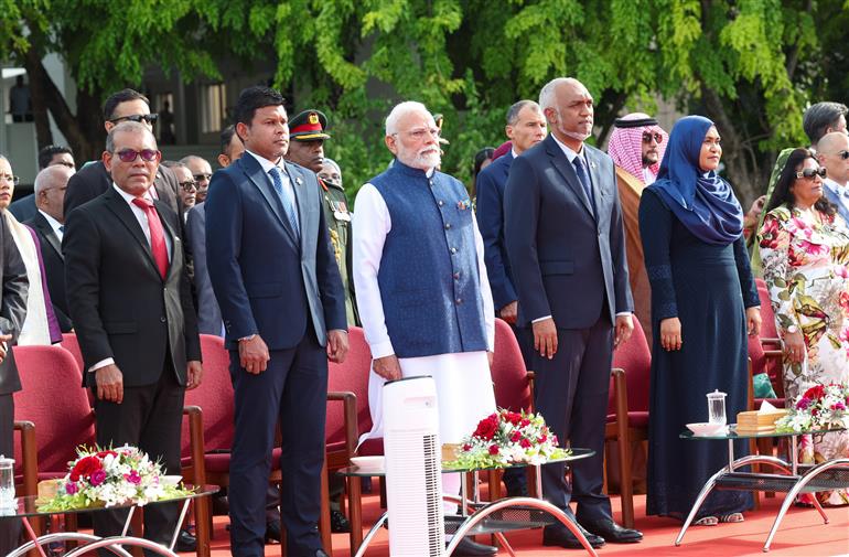 PM participates in the 60th Independence Day celebrations of Maldives as the Guest of Honour at Male, in Maldives on July 26, 2025.:Prime Minister's Office PM participates in the 60th Independence Day celebrations of Maldives as the Guest of Honour at Male, in Maldives on July 26, 2025.:Prime Minister