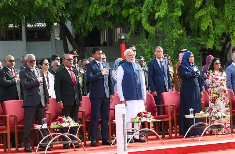 PM participates in the 60th Independence Day celebrations of Maldives as the Guest of Honour at Male, in Maldives on July 26, 2025.:Prime Minister's Office PM participates in the 60th Independence Day celebrations of Maldives as the Guest of Honour at Male, in Maldives on July 26, 2025.:Prime Minister