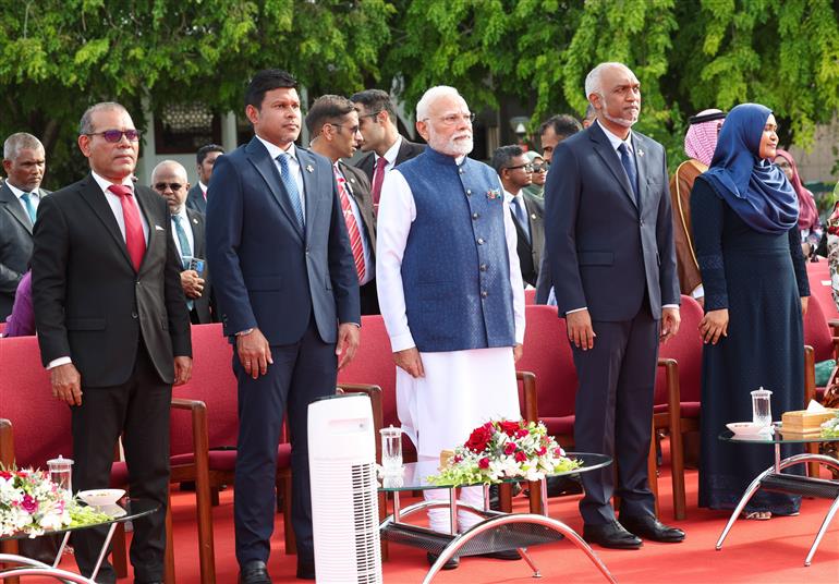 PM participates in the 60th Independence Day celebrations of Maldives as the Guest of Honour at Male, in Maldives on July 26, 2025.:Prime Minister's Office PM participates in the 60th Independence Day celebrations of Maldives as the Guest of Honour at Male, in Maldives on July 26, 2025.:Prime Minister