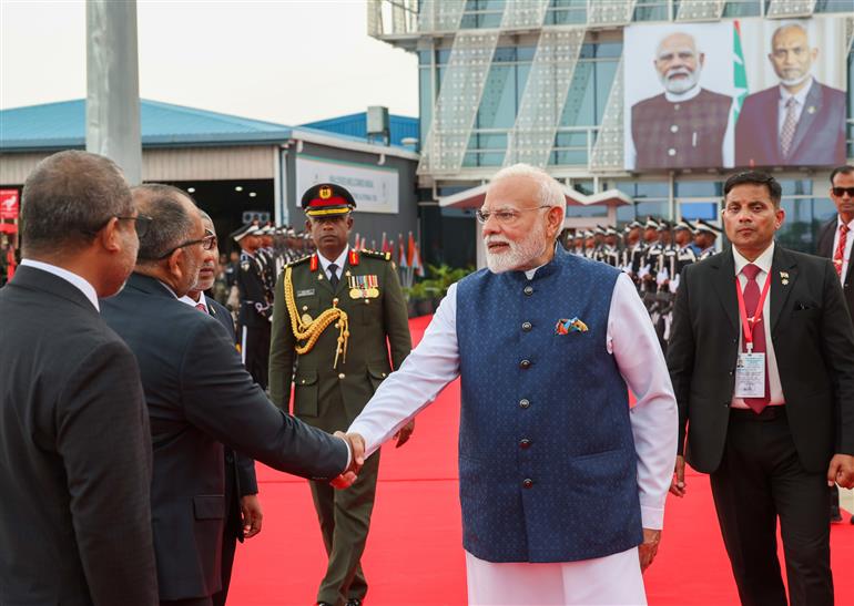 PM embarks for India after completing his visit to Male (Maldives) on July 26, 2025.:Prime Minister's Office PM embarks for India after completing his visit to Male (Maldives) on July 26, 2025.:Prime Minister