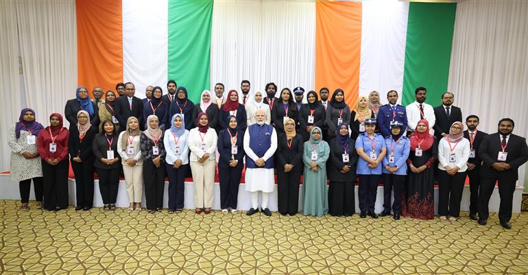 PM interacted with beneficiaries of the Indian Technical and Economic Cooperation (ITEC) Programme, in Maldives on July 26, 2025.