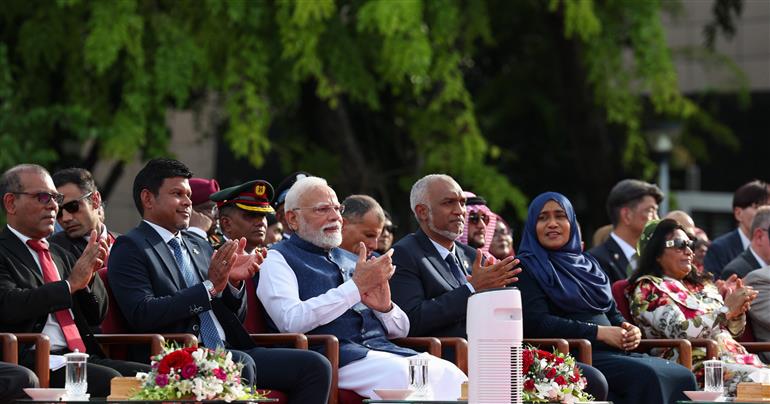 PM attends the 60th Independence Day celebrations of Maldives as the Guest of Honour at Male, in Maldives on July 26, 2025.
