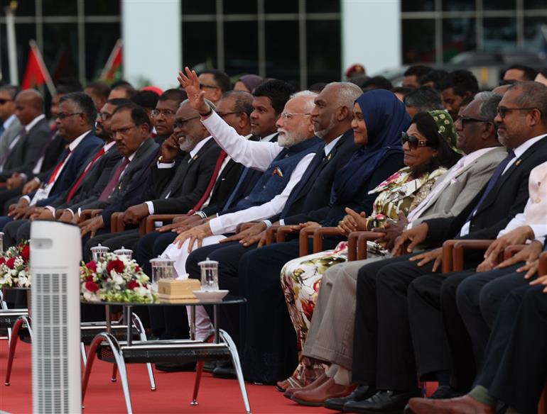 PM attends the 60th Independence Day celebrations of Maldives as the Guest of Honour at Male, in Maldives on July 26, 2025.