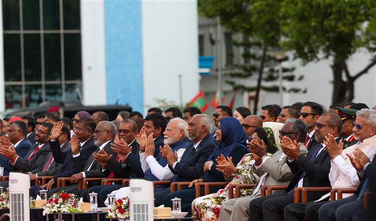 PM attends the 60th Independence Day celebrations of Maldives as the Guest of Honour at Male, in Maldives on July 26, 2025.