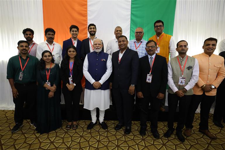 PM interacting with the Indian community at Male, in Maldives on July 26, 2025.