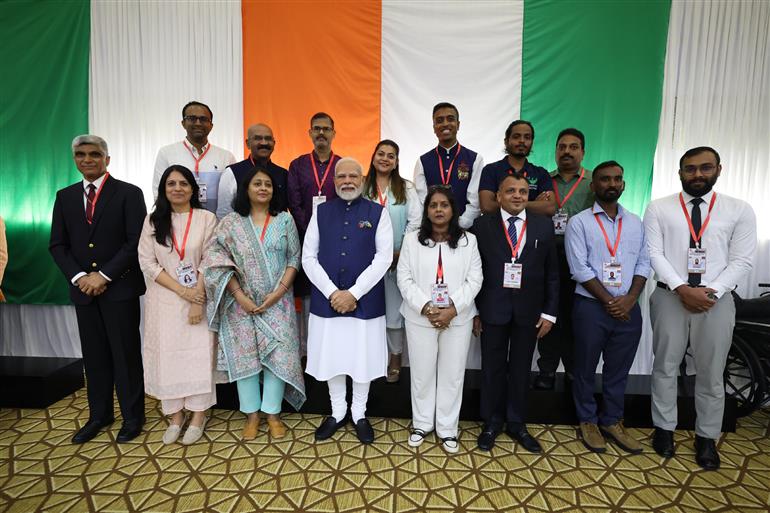 PM interacting with the Indian community at Male, in Maldives on July 26, 2025.